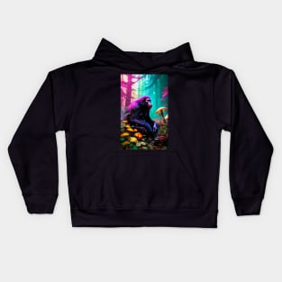 Abstract Another World Ape Kids Hoodie